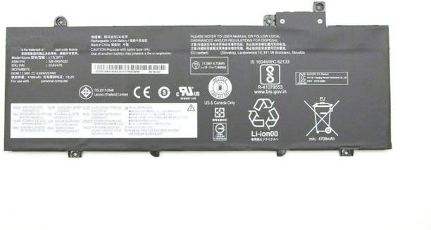 SOLUTIONS-365 COMPATIBLE L17M3P71, L17M3P72 , 01AV480, 01AV478 , L17L3P71 T480S BATTERY FOR LENOVO THINKPAD T480S SERIES L17M3P71 L17M3P72 01AV478 01AV479 01AV480 SB10K97620 SB10K97621 SB10K97622 LAPTOP BATTERY. 3 Cell Laptop Battery