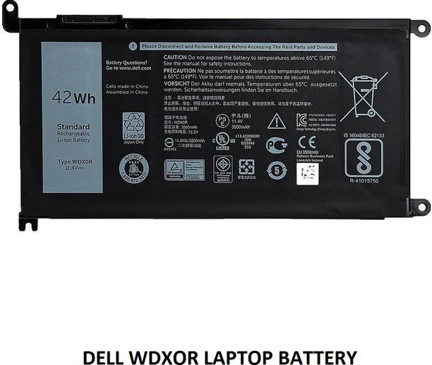 SOLUTIONS-365 COMPATIBLE WDXOR 42WH LAPTOP BATTERY FOR DELL INSPIRON 15 7000, INSPIRON 13 7368, DELL INS 13MF-D1508TA SERIES 4 Cell Laptop Battery