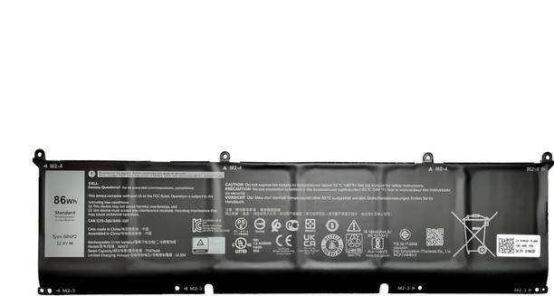 SOLUTIONS-365 Compatible 70N2F M59JH 69KF2 86WH battery for dell Alienware m15 R3 P87F ALIENWARE m17 2020 Alienware m17 R3 P45E XPS 15 9500 Core i7 4K UHD Precision 5550 P91F Alienware M15 2020 ALW15M-5758W 6 Cell Laptop Battery