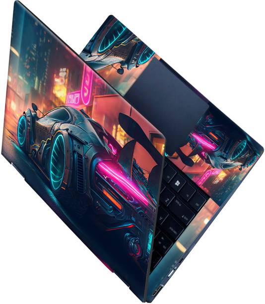 SCOTLON _All Panel_Futuristic Car from Cyber World_Laptop Skin Vinyl Laptop Decal 15.6