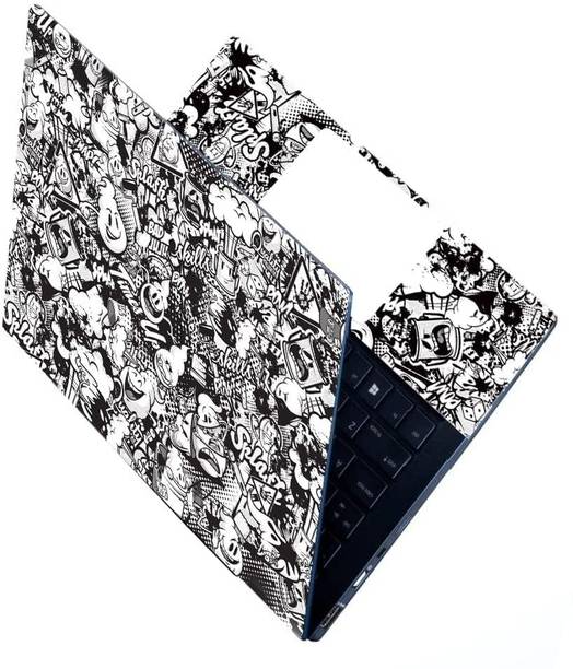 Skinny Laptop Skin Quality Sticker for Laptops Upto 15.6"_FBD_29 Material Self Adhesive Vinyl Reusable Laptop Skin Compatible for 15.6 inch