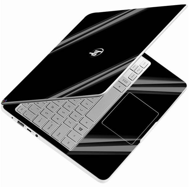 GlossyDesigns Full Body Laptop Skin Sticker size Upto 14 To 15.6 inch- Corbon Line Hp Premium Vinyl Laptop Skin Compatible for 15.6 inch
