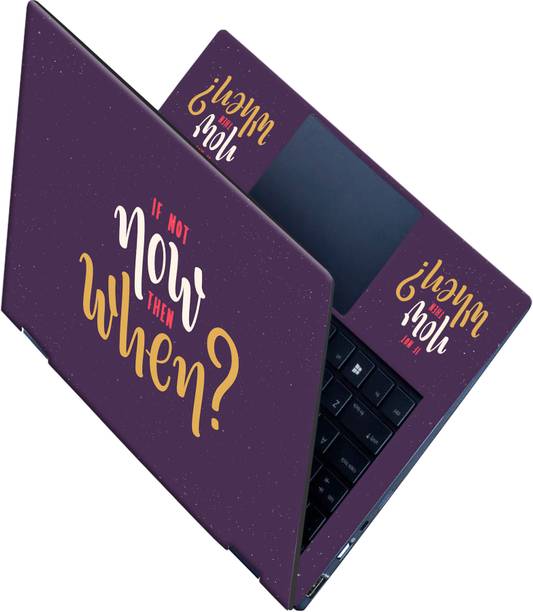 Flipkart SmartBuy _All Panel_ Right now_Premium Vinyl laptop Skin_ Vinyl Laptop Skin Compatible for 15.6 inch