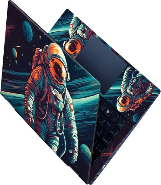 SCOTLON All Panel_Astronaut in space_Premium Laptop Skin Vinyl Laptop Skin Compatible for 15.6 inch