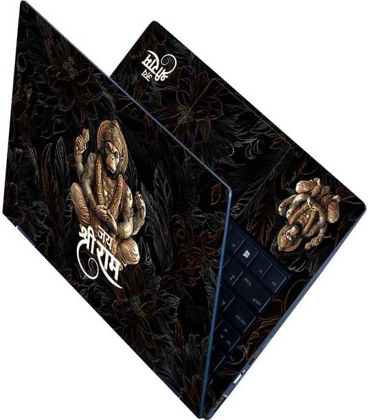 Flipkart SmartBuy Full Body Laptop Skin for Laptops Upto 15.6 Inch - Hanuman Jai Shri Ram Art HD Sticker No Residue Removable Self Adhesive Vinyl Reusable Laptop Skin Compatible for 15.6 inch