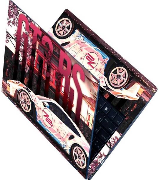 Flipkart SmartBuy Full Body Laptop Skin for Laptops Upto 15.6 Inch - JDM Livery Tuned Car HD Sticker No Residue Removable Self Adhesive Vinyl Reusable Laptop Skin Compatible for 15.6 inch