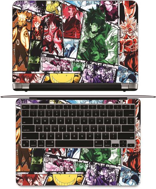 PRINTHUBS Superhero Anime Laptop Skin Decal Sticker Scratch & Bubble Free For Hp Dell D37 Vinyl Laptop Decal 15.6
