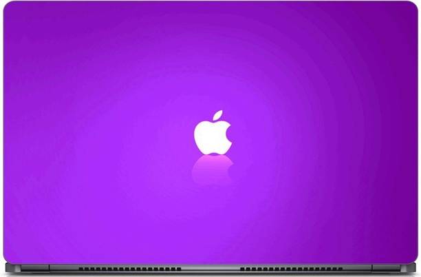 i-Birds ® Apple Logo on Purple Background Exclusive High Quality Laptop Decal, laptop skin sticker 15.6 inch (15 x 10) Inch iB-5K_skin_0680 High Quality HD Printed Vinyl Laptop Decal 15.6