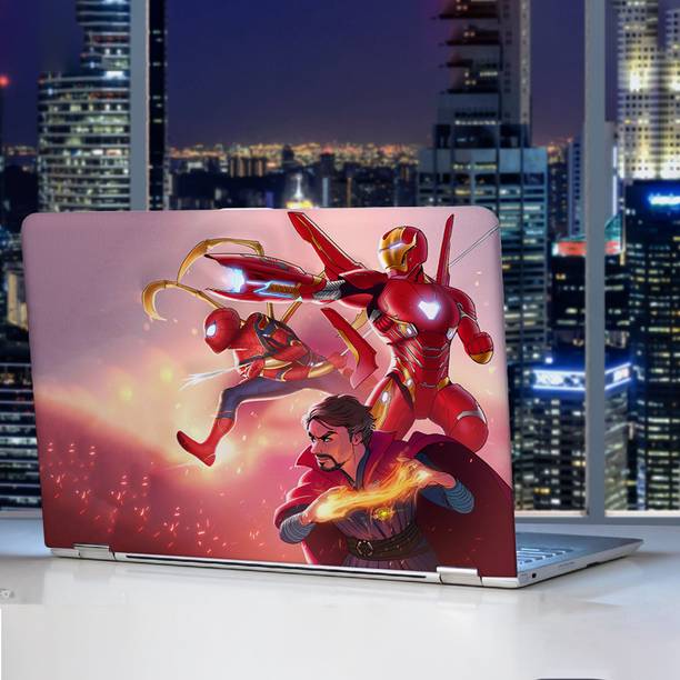 WallDaddy Laptop Avengers Man Laptop skins 15.6 or 16 Inch Full Body Vinyl Stickers Reusable Laptop Skin Compatible for 16 inch