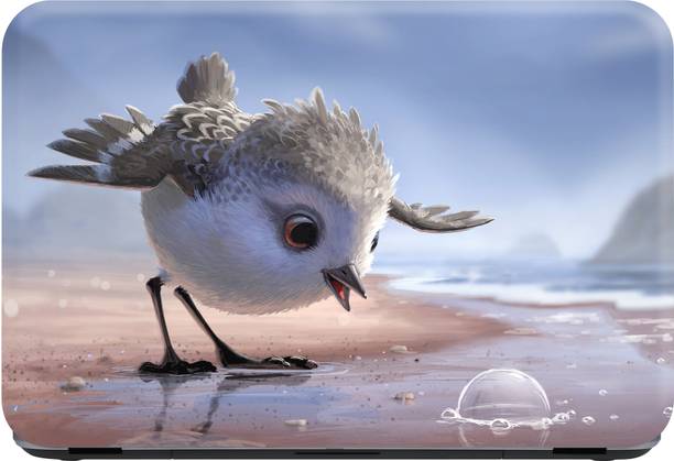 SCOTLON _Single Panel_Bird and bubbles_ Vinyl Laptop Skin Compatible for 15.5 inch