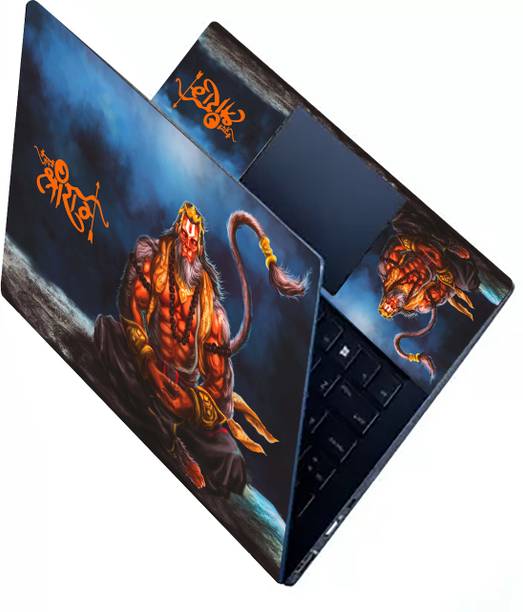 KALARKARI Full skin Laptop Skin Sticker Stretchable Vinyl Cover matte finish-shreeHanuman Vinyl Laptop Decal 15.6
