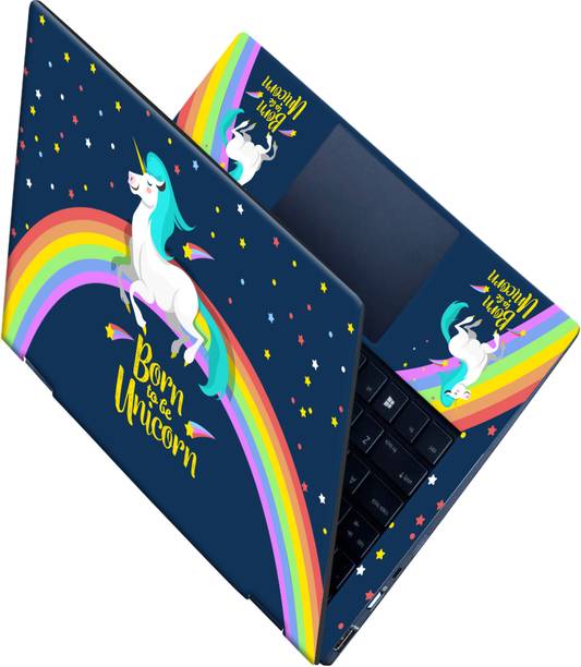 Flipkart SmartBuy _All Panel_ Be unicorn_Premium laptop Skin_ Vinyl Laptop Decal 15.6