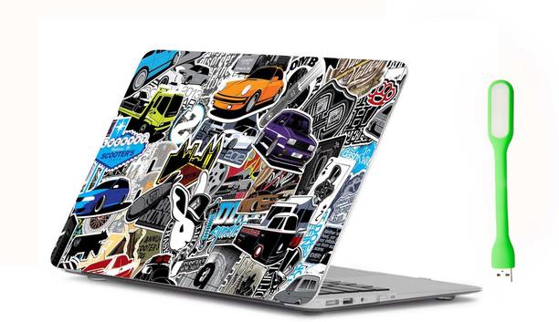 GraphixDesign Laptop Sticker 11.6" -15.6" Inch And Mini USB LED Light W PVC Laptop Skin Compatible for 15.6 inch