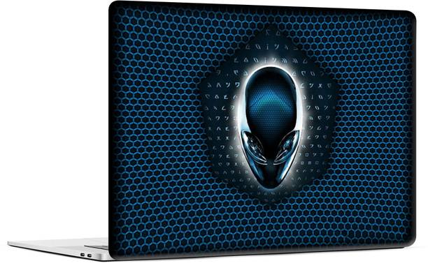 STICKER PRO Universal Laptop Skin Sticker with Extra Protective Layer - Alienware Blue Net Premium PVC Self Adhesive Vinyl Laptop Decal 13
