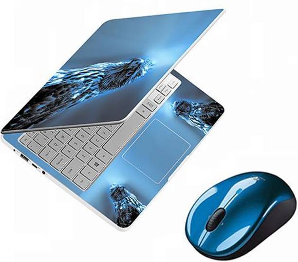 GlossyDesigns Full Body Laptop Skin - Nice Blue Eagle Premium Vinyl Laptop Skin Compatible for 15.6 inch