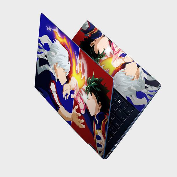 Yuckquee Izuku vs Shoto Full Body Vinyl Laptop Skin 15.6" P-1 Vinyl Laptop Skin Compatible for 15.6 inch