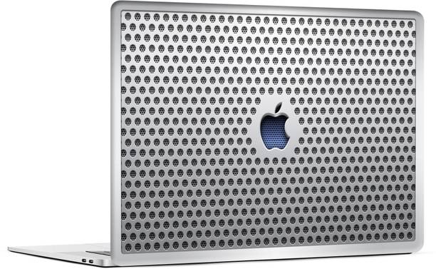 STICKER PRO Universal Laptop Skin with Extra Protective Layer - Apple Silver Tiny Circle Premium PVC Self Adhesive Vinyl Laptop Skin Compatible for 13 inch
