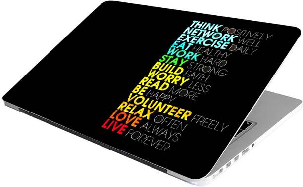 WALLTON Full Laptops Skin Bubble-Free HD Quality Sticker Back - 42 Printing Vinyl Reusable Laptop Skin Compatible for 15.6 inch