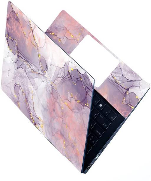 Skinny Full & Body Laptops Skin Bubble-Free HD Quality Sticker FBD_SK46_Marble W/G Babble free Vinyl Reusable Laptop Skin Compatible for 15.6 inch