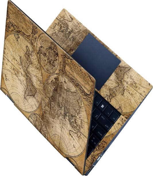 SCOTLON All Panel_Vintage medieval world map_Premium Laptop Skin Vinyl Laptop Decal 15.6