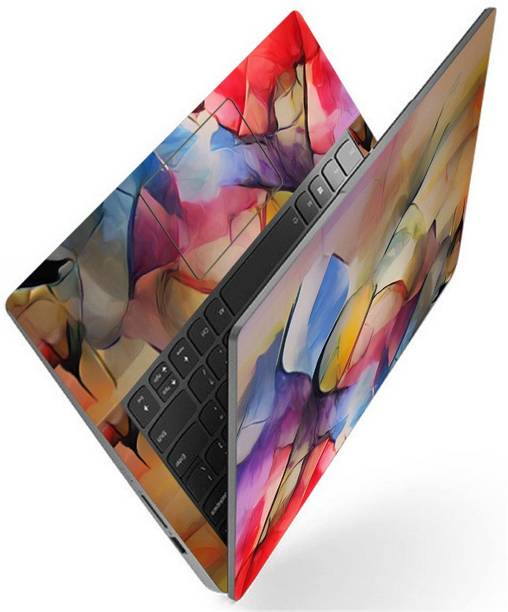 INDIA SHOPERS Full Body Laptop Skin Sticker For Laptop Size 14 to 15.6 inch - Fused Art Self Adhesive Vinyl Laptop Skin Compatible for 15.6 inch