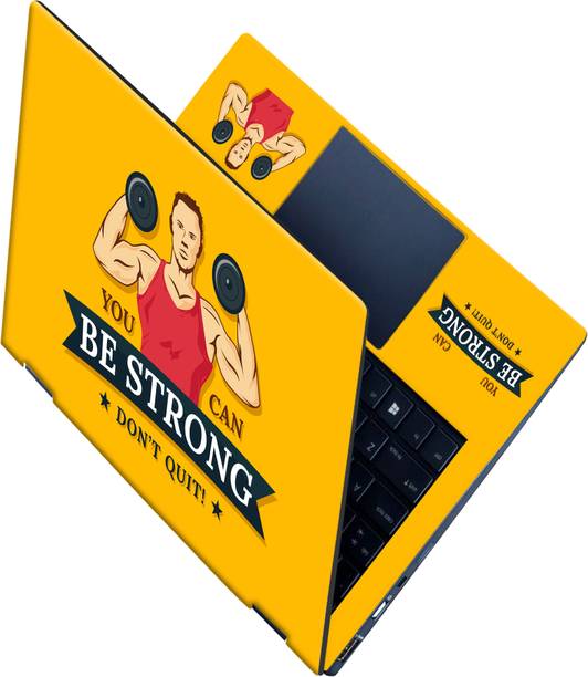 SCOTLON _All Panel_Be strong_ Vinyl Laptop Skin Compatible for 15.5 inch