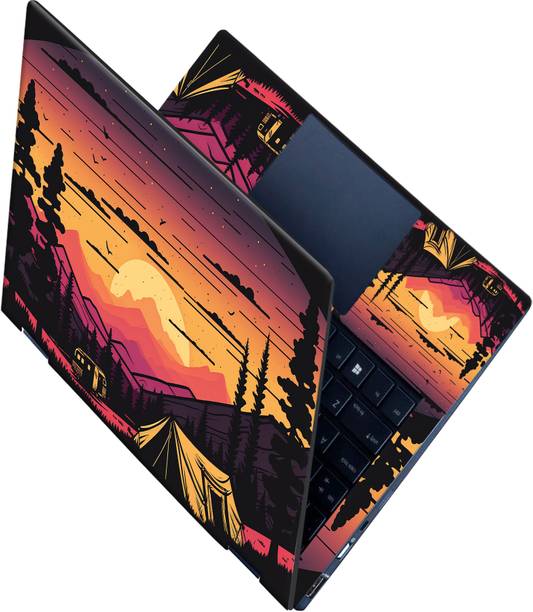 Flipkart SmartBuy _All Panel_Beautiful sunset Vinyl Laptop Skin Compatible for 15.6 inch