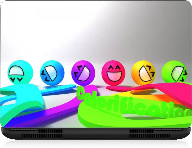 i-Birds ® color smiley Exclusive High Quality Laptop Decal, laptop skin sticker 15.6 inch (15 x 10) Inch iB-5K_skin_2465 High Quality HD Printed Vinyl Laptop Decal 15.6