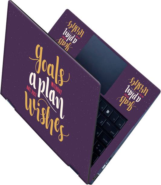 Flipkart SmartBuy _All Panel_ Goals with plan_Premium Vinyl laptop Skin_ Vinyl Laptop Skin Compatible for 15.6 inch