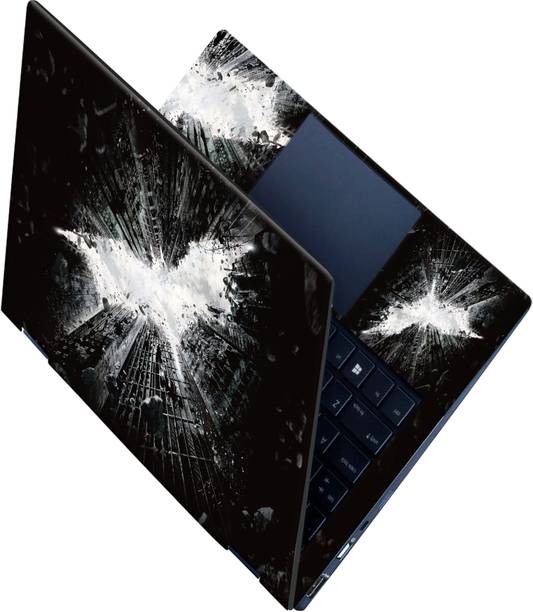 SCOTLON _All Panel_Bat and buildings_ Vinyl Laptop Skin Compatible for 15.5 inch