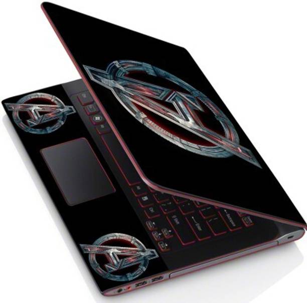 Slick Tech Laptop Skin 15.6 Inch Bubble Free Vinyl - Avengers Logo Bubble Free Vinyl Laptop Decal 15
