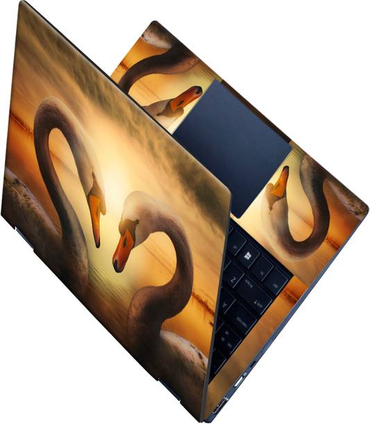 SCOTLON _All Panel_Two swans_ Vinyl Laptop Skin Compatible for 15.5 inch
