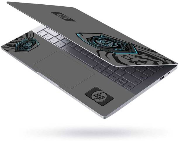 Flipkart SmartBuy Combo of Full Body Laptop Skin and Mouse Pad - HP Blue Shield Gaming Skin No Residue Removable Self Adhesive Vinyl Reusable Laptop Skin Compatible for 15.6 inch