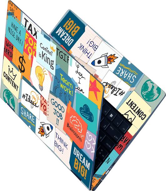 Anweshas Full Body Laptop Skin Sticker - Good Job Graffiti Self Adhesive Stretched Vinyl Laptop Decal 15.6