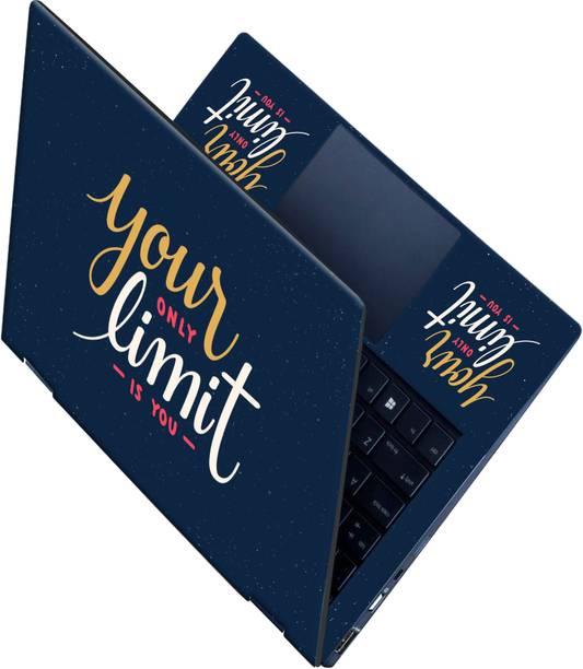 Flipkart SmartBuy _All Panel_ Your limit is you_Premium laptop Skin_ Vinyl Laptop Skin Compatible for 15.6 inch