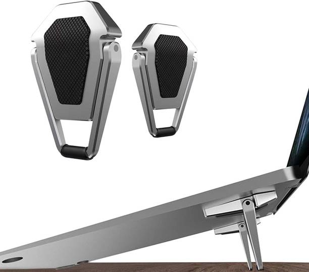 GADGET DEALS 2 Pcs Premium Metal Folding Portable Laptop Stand Tabletop Risers for 10-17 Inch Laptop Stand