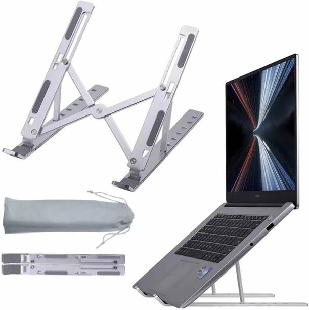 Feetworking Laptop stand Silver Rotatable Laptop Stand with Adjustable Height Compatible with Universal Laptops
