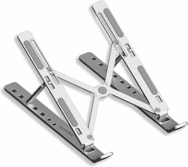 ProDot Multi-Angle Metal Laptop Stand With 7 Adjustable Heights, Anti-Slip Silicone Pad Aluminium Floor and Desk Stand Laptop Stand with Adjustable Height Compatible with Universal Laptops