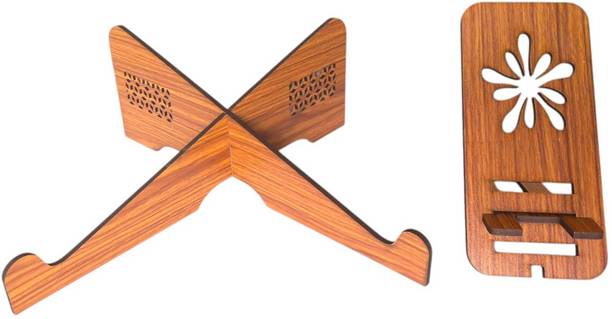 Giftingcare Lightweight Portable Cross Wooden Laptop Stand and Mobile Holder. Portable easy to Carry Laptop Stand