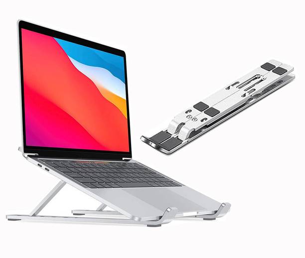 Sydney Floor Desktop Laptop Stand FDLS474 Aluminium Floor and Desk Stand Laptop Stand with Adjustable Height Compatible with Universal Laptops