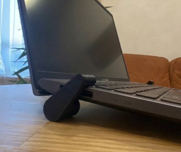 Atul design and crafting LAPTOP STAND (3d printed) 87902108 Plastic Floor and Desk Stand Laptop Stand Compatible with Universal Laptops