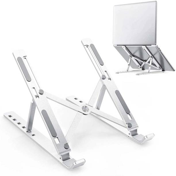 Hora Gifts H1427 Steel Floor and Desk Stand Laptop Stand with Adjustable Height Compatible with Universal Laptops