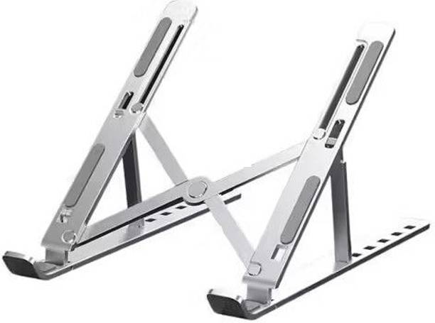 Ablue Clipper Premium laptop stand Notebook Stand Aluminium Foldable Portable Laptop Holder Aluminium Laptop Stand with Adjustable Height Compatible with Universal Laptops
