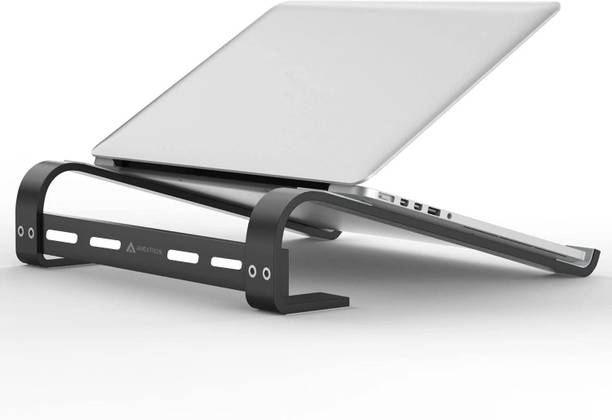 AMEXTRON Ventilated Lapdesk Adjustable Foldable Portable Laptop Stand Aluminum Aluminium Laptop Stand Compatible with 36 - 39cm Laptops