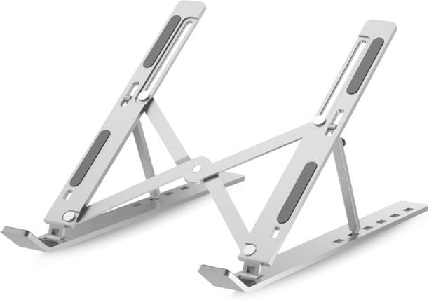 PUREPICKS 1 Stainless Steel Laptop Stand with Adjustable Height Compatible with Universal Laptops