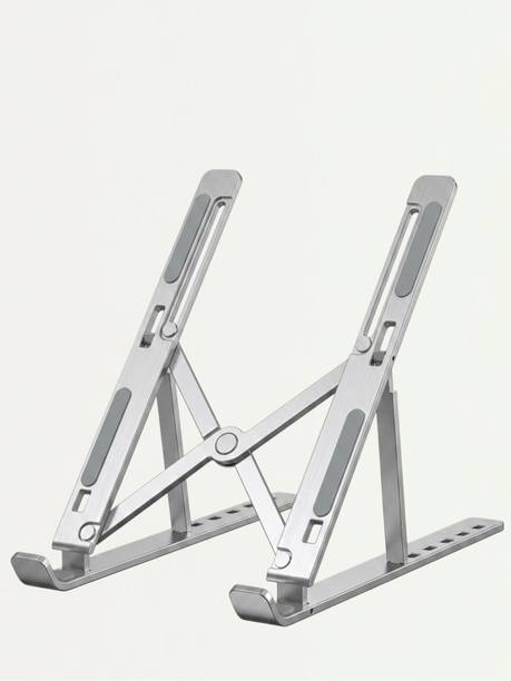 TECH BIRD Laptop Steel Stand|No. 18 Stainless Steel Laptop Stand Adjustable and Foldable-18 Stainless Steel Rotatable Laptop Stand with Adjustable Height Compatible with Universal Laptops