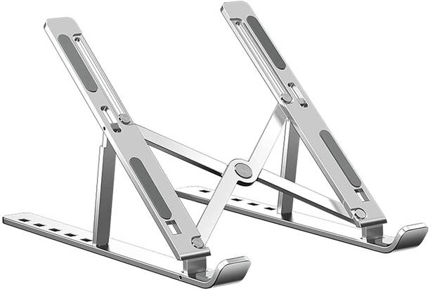 Hiply Adjustable Foldable Portable Laptop Stand Desktop Tablet Stand Laptop Stand Aluminum Laptop Stand Aluminium Floor and Desk Stand Laptop Stand with Adjustable Height Compatible with Universal Laptops