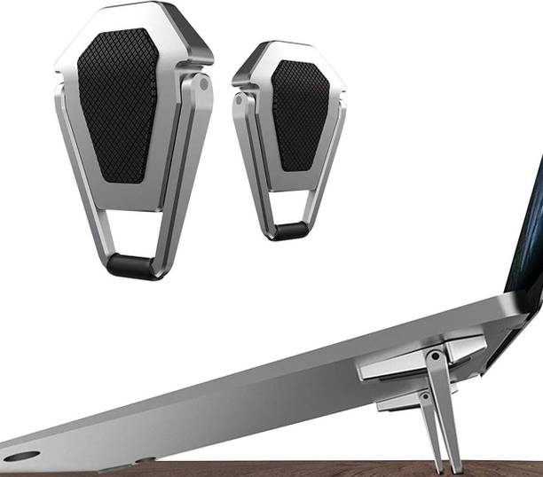 Speeqo 2 Pcs Premium Metal Folding Portable Laptop Stand Tabletop Risers for 10-17 Inch Laptop Stand