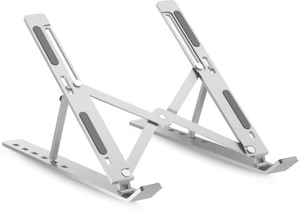 ZIRAK Laptop Stand | 7 Angles Adjustable , Anti Slip Pads & Compatible with Laptops Iron Desk Stand Rotatable Laptop Stand with Adjustable Height Compatible with Universal Laptops