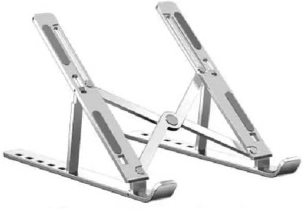 SarvoTeleweb Laptop Stand Foldable Height-Adjustable Portable Ventilated Fits Up to 15.6-Inch Laptop Stand Foldable Height-Adjustable Portable Ventilated Fits Up to 15.6-Inch Laptop Stand